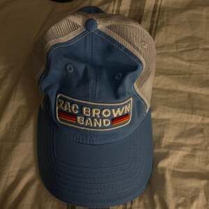 Zac Brown Band Blue and White Mesh Snapback Trucker Hat Southern Ground